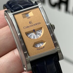 Chronoswiss Digiteur Jump Hour Blue Leather Strap